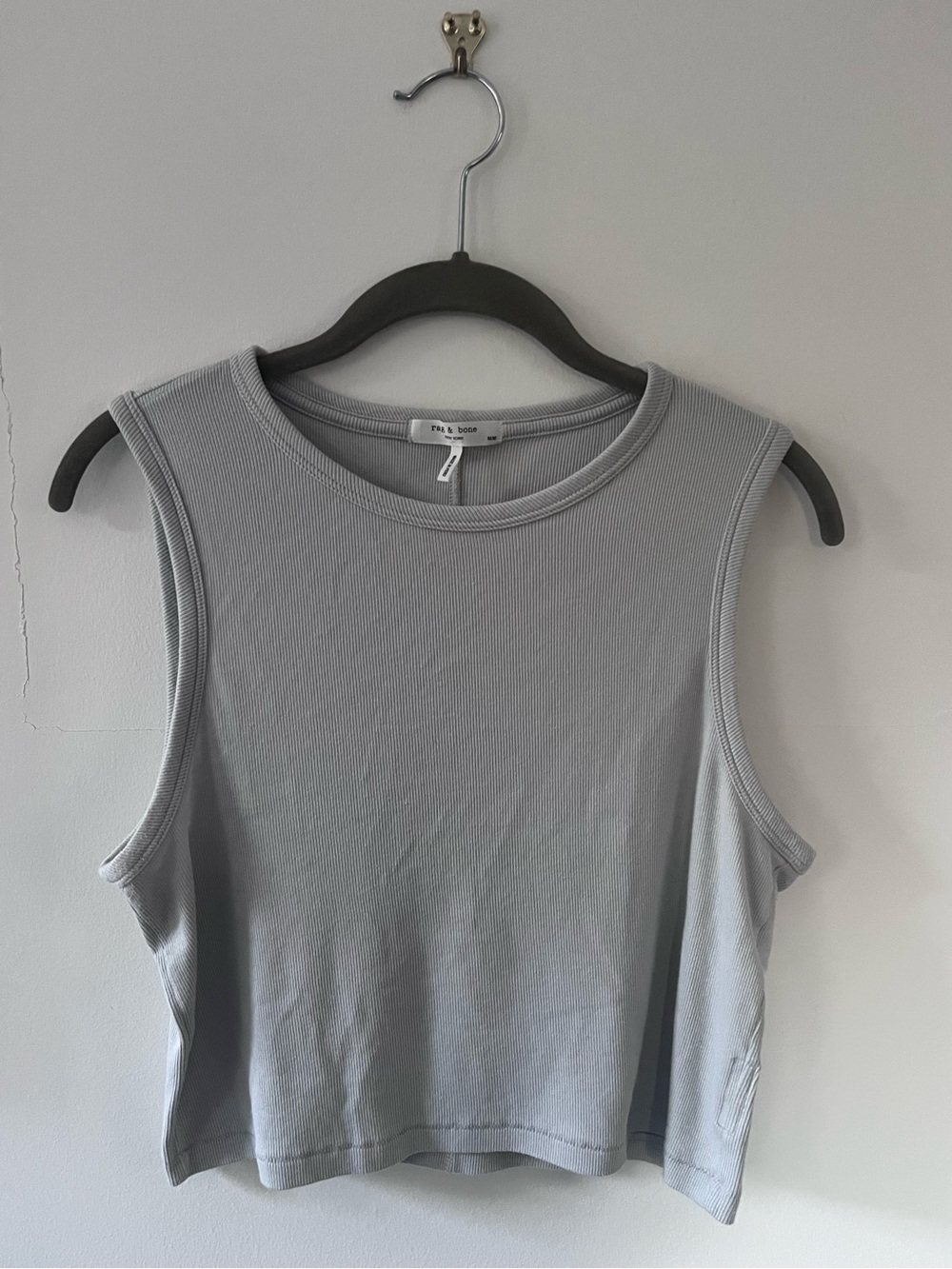 rag & bone | Cropped Ribbed Tank | Medium